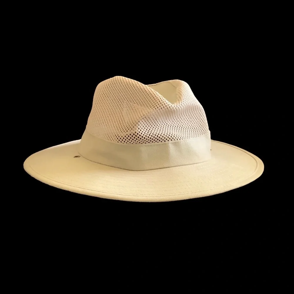 Panama Jack Hat Tan Straw Top Unisex Size S/M